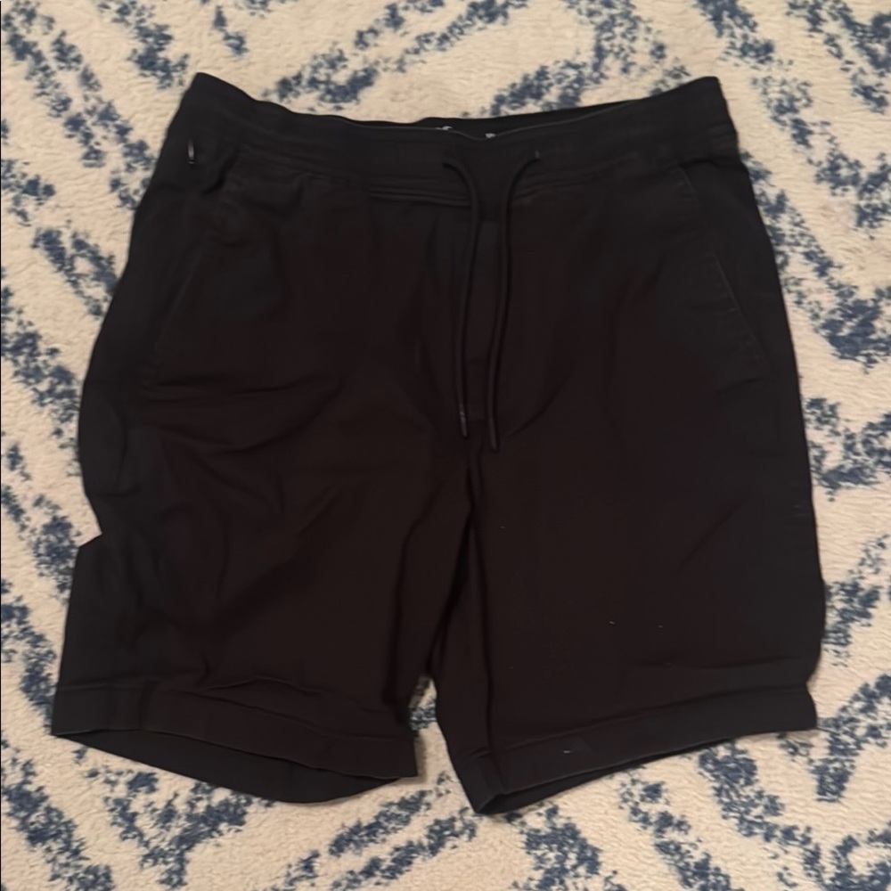 Hollister Black Athletic Shorts Relaxed Fit